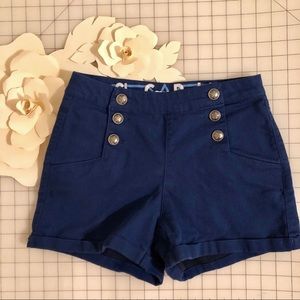 DC Comics Bombshells Blue High Waist Shorts